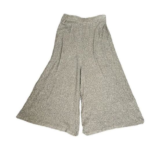 Love Kuza Culottes Women's Pants Size L (See Photos) Grey Nylon Knit #M1505 - Picture 1 of 10